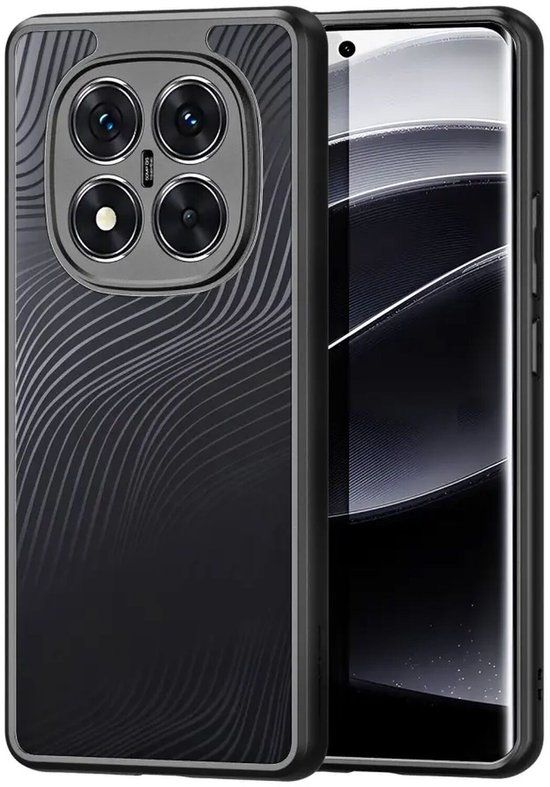 Dux Ducis Aimo Series Back Cover voor Xiaomi Redmi Note 14 Pro Plus 5G - Zwart