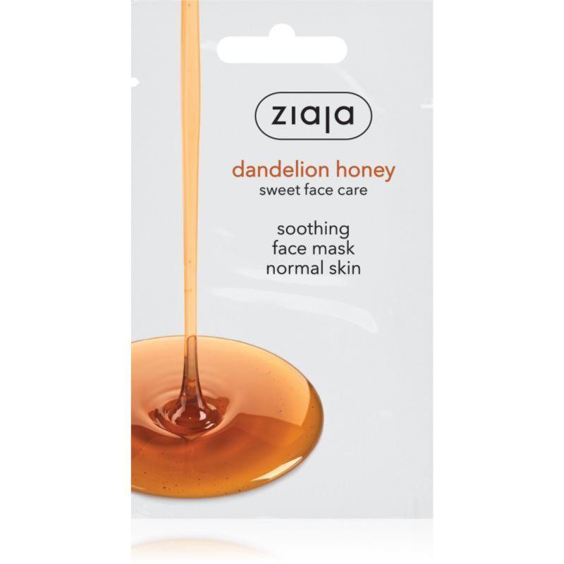 ZIAJA Soothing Face Mask (Normální Pleť) - Zklidňující Maska S Pampeliškovým Medem 7ml