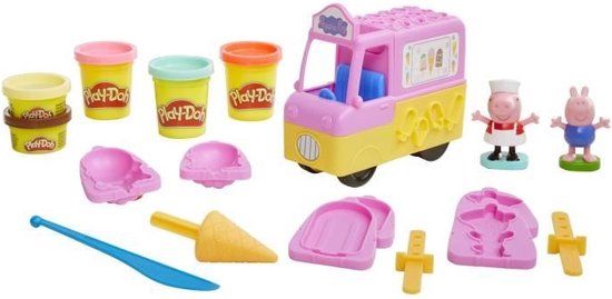Play-Doh Peppa Pig IJsjesset - Kleiset met ijscowagen, Peppa en George