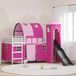 Maison Exclusive Lit superposé pour enfants, modèle exclusif, structure blanche et rose, dimensions 100 x 200 cm, en métal