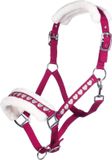 HKM Sweet Valentine Halster met touw, roze/zilver, maat Full