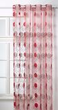 HomeMaison Gordijn Organza/Jacquard 140 x 240 cm rood
