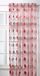 HomeMaison Gordijn Organza/Jacquard 140 x 240 cm rood