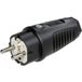 PC Electric 0521-ss Stekker met randaarde Rubber 250 V Zwart IP54