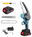 StarTech Mini kettingzaag - Accu-kettingzaag 20 cm - Handzaam - 1 accu - Geschikt voor het snoeien van bomen - Voor het zagen van hout