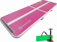 Airtrack MASTER mat gonflable, 300 x 100 x 10 cm, rose, blanc