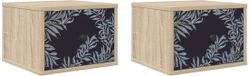 vidaXL Wandkastje DOKKUM 2 st Sonoma Eiken 36 x 33 x 25 cm