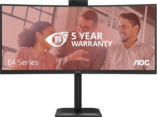 AOC CU34E4CW - QHD Ultrawide Monitor - Webcam - 34 inch