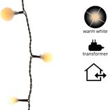 EDM Bolvormige lichtslinger - guinguette stijl - warm licht - 120 LED lampjes - 14 m - 71013