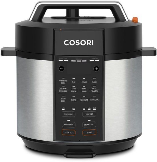 Cosori CMC-CO601-SEU 5,7 l Zwart, Roestvrijstaal 1100 W