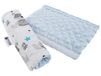 Medi Partners Autogordelbeschermer 17x22cm Baby 100% Katoen Minky Dubbelzijdig Sportwagen Wrijvingspunten