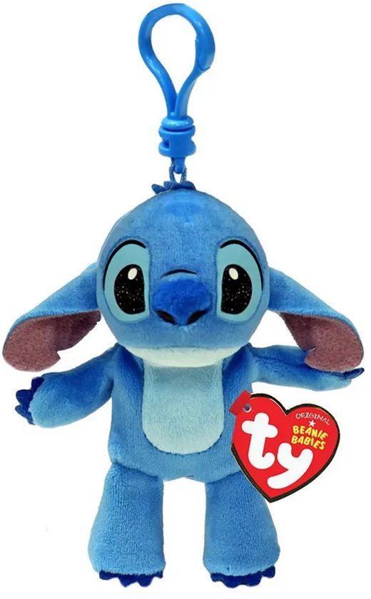 Van der Meulen TY Clip Knuffel Disney Stitch Blauw