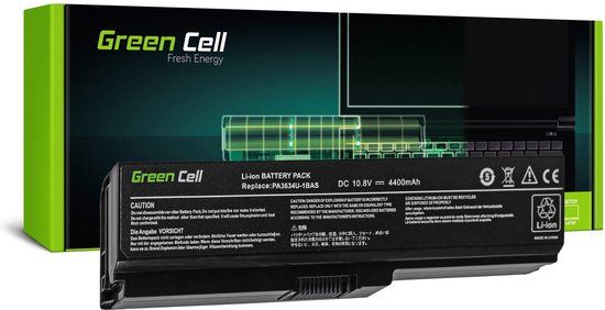 GREEN CELL Batterij voor Toshiba Satellite C650 C650D C660 C660D L650D L655 L750 PA3817U-1BRS / 11,1V 4400mAh