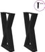 Pieds de table basse 2 pièces 28x(42-43,3) cm acier noir