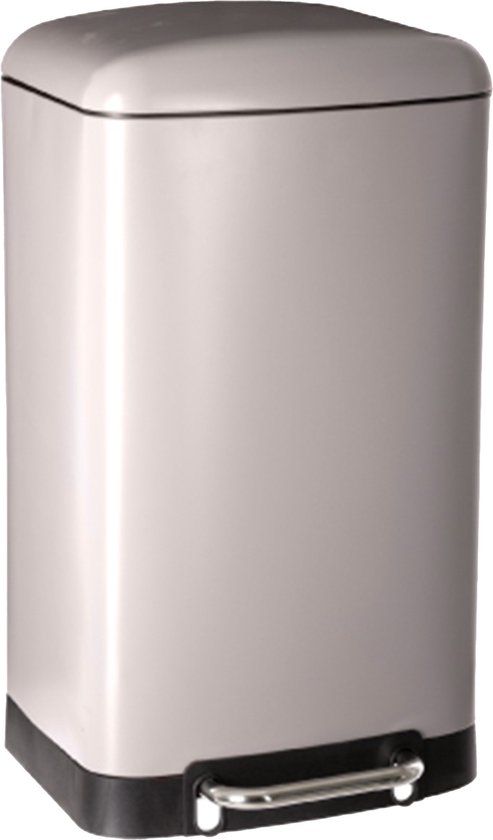5Five Afvalemmer Ariane - Metaal 30L - Grijs