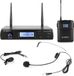 Vonyx WM61B Microphone sans fil - 16 canaux - UHF - Noir