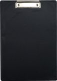 Merkloos Clipboard/klembord/memobord voor documenten - zwart - A4 formaat - kunststof