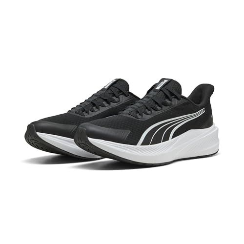 PUMA Dasher Lite Sliptech hardloopschoenen, uniseks, Puma zwart PUMA wit, 44 EU