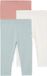 Vertbaudet Set van 3 effen leggings Basics baby