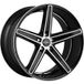 OXIGIN 18CONCAVE noir poli brillant HD 9.0Jx20 5x120 ET15