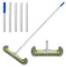 Brosse de piscine avec manche télescopique pour les murs et les sols