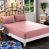 Elegant Comfort 1500 Premium hotelkwaliteit hoeslaken van de zachtste kwaliteit microvezel, diepe zak tot 40,6 cm, kreukbestendig en de kleur vervaagt niet, ruim eenpersoons, oudroze