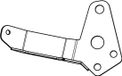 Akrapovic Mt-07 P-x145 Support de silencieux Argent