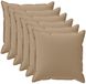 vidaXL Coussin avec coussin BOIS 6 pcs Taupe Polyester