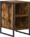 vidaXL Nachtkastje Gerookt eiken 39.5 x 30 x 50 cm Bewerkt hout