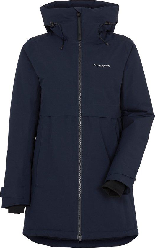 Didriksons HELLE WNS PARKA - Dark Night Blue - Women's Outdoor Jacket - Size 36 - Winter 2025