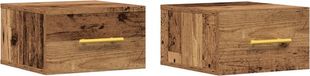 vidaXL Nachtkastje - Set van 2 - Bewerkt Hout - Oudhout