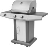 vidaXL Barbecue à gaz et grill 2+1 zones de cuisson noir et argent