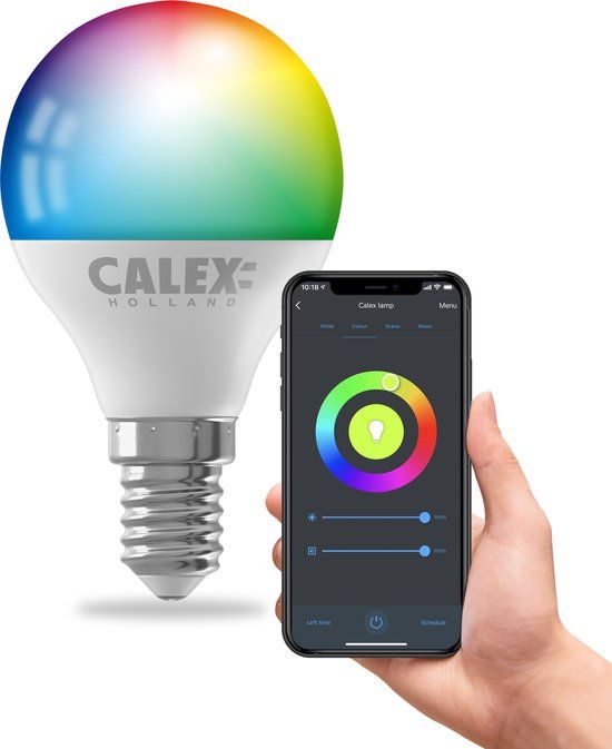 Calex Smart E14 LED Lamp - RGBW - Dimmable - 470lm - WiFi