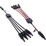 InLine 95040 Kabelset Zwart, Rood