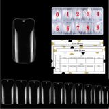 Goodbitz® Nageltips Square Medium Transparant 500 stuks