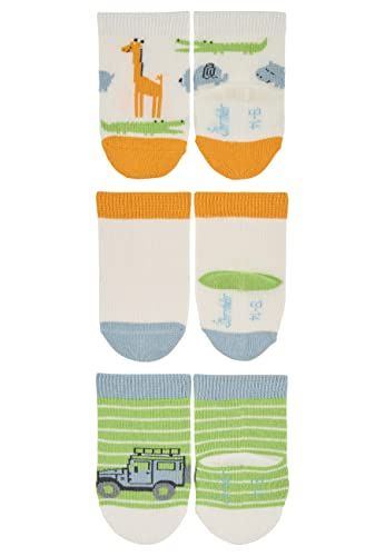Sterntaler Babysokken Jongens - 3-Pack - Jungle - Ecru - Maat 16