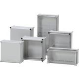 Fibox PC 5638 18 T-3FSH Boîtier d'installation 560 x 380 x 180 Polycarbonate Gris-blanc (RAL 7035) 1 pièce(s)