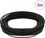 vidaXL Leren Koord Donkerbruin Ø1 mm x 5 m