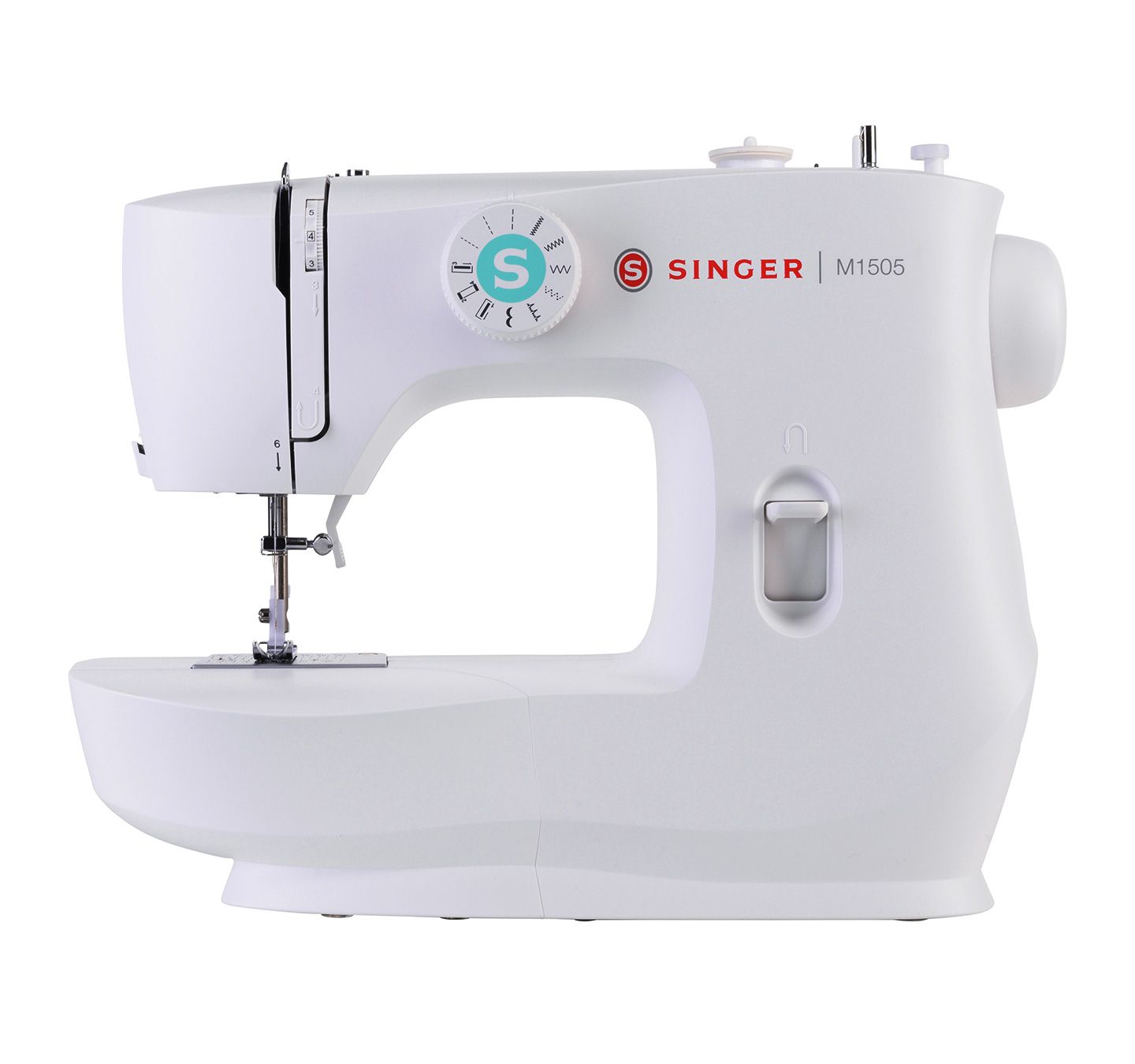 Singer M1505 Naaimachine - Wit - 6 Steken - 4-fase knoopsgat