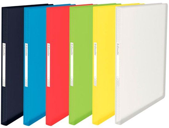 Esselte Vivida PP A4 Map with 100 Flexible Transparent Sleeves