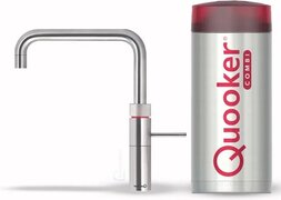 Quooker NL Fusion Square keukenkraan koud, warm en kokend water met COMBI reservoir RVS 22FSRVS