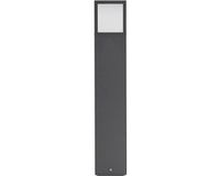 Lucande - Tuinpad verlichting - 1licht - Gegoten aluminium, polycarbonaat - H: 65 cm - E27 - donkergrijs