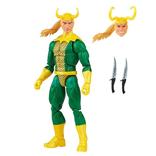 Hasbro Marvel Legends Series Loki - Retro Packaging - 15 cm Action Figure - 3 Accessories