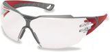 UVEX Pheos CX2 Airsoft Lunettes de sécurité Rouge/Gris - Anti-buée et anti-rayures