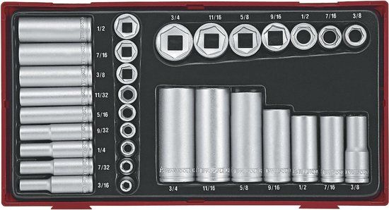 Teng Tools TTAF32 32-delige Doppenset - 3/8" en 1/4"