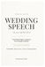 Write Your Wedding Speech in 60 Minutes