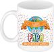 Bellatio Decorations Naam mok papa Harry - wit - de beste - keramiek - 300 ml - Vaderdag - cadeau