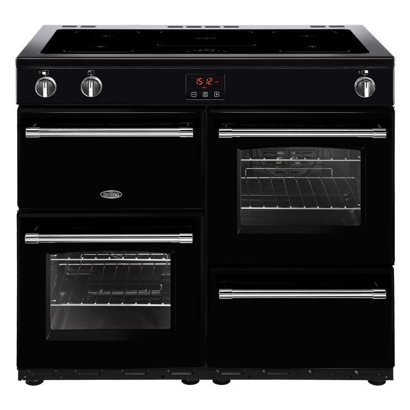 Belling Farmhouse 100Ei - Range cooker - Electric - Induction - Black