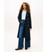 Tommy Hilfiger Damen WW0WW48873 Marineblauer schmal geschnittener Trenchcoat mit goldenen Knöpfen