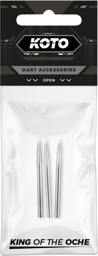 KOTO darts KOTO Pro Dart Point Silver - Steeltip Dartpijl - 1 stuk(s)
